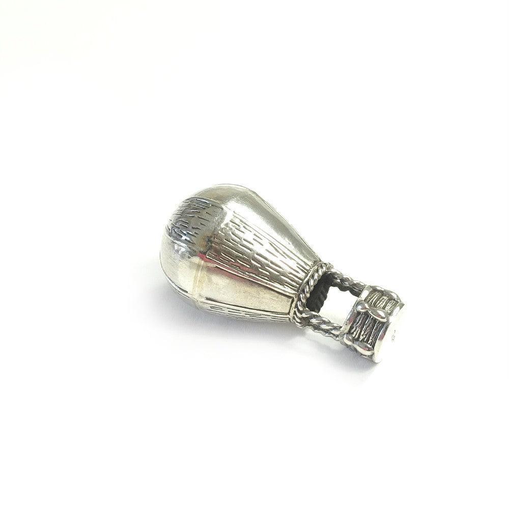 Luchtballon miniatuur zilver