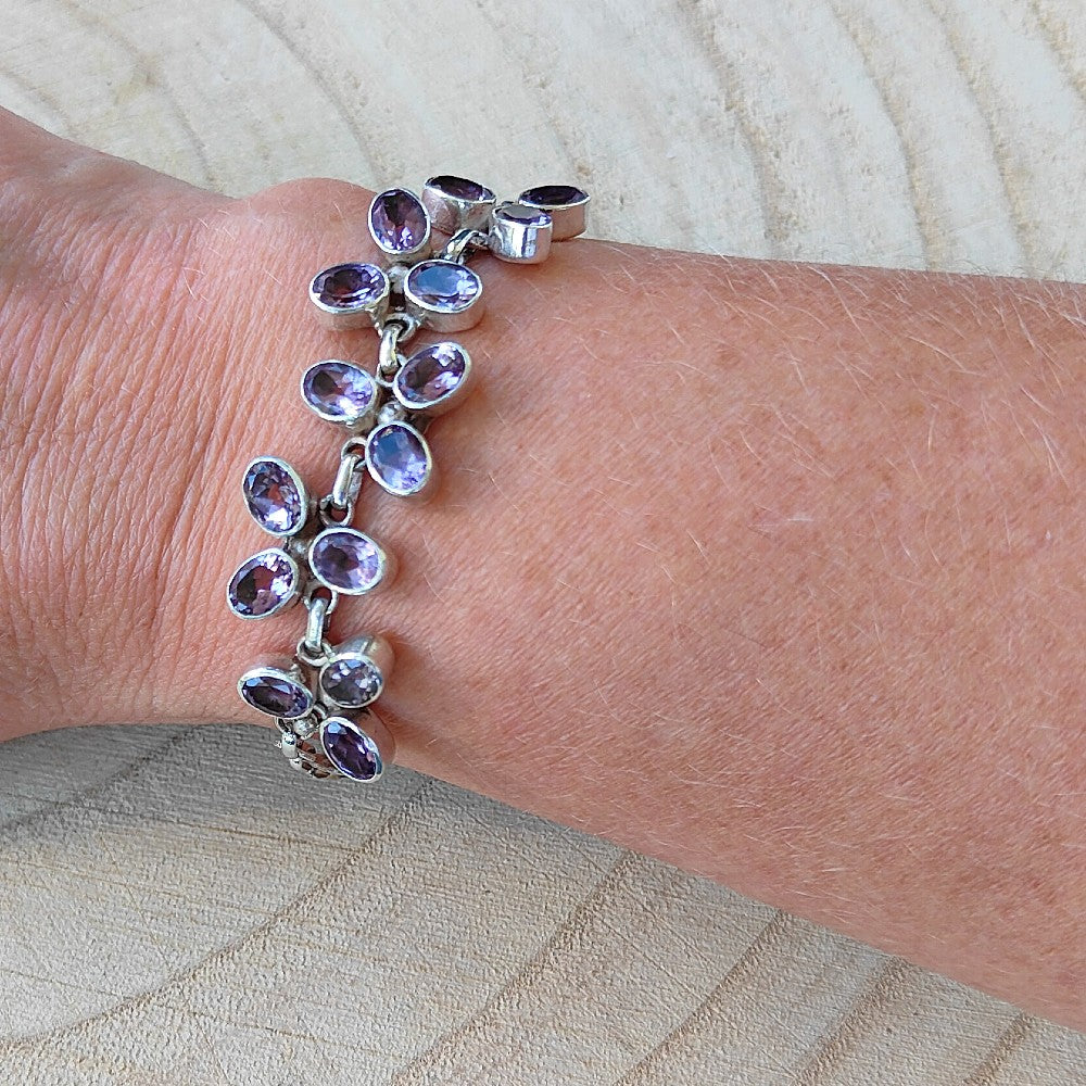 armband amethist zilver