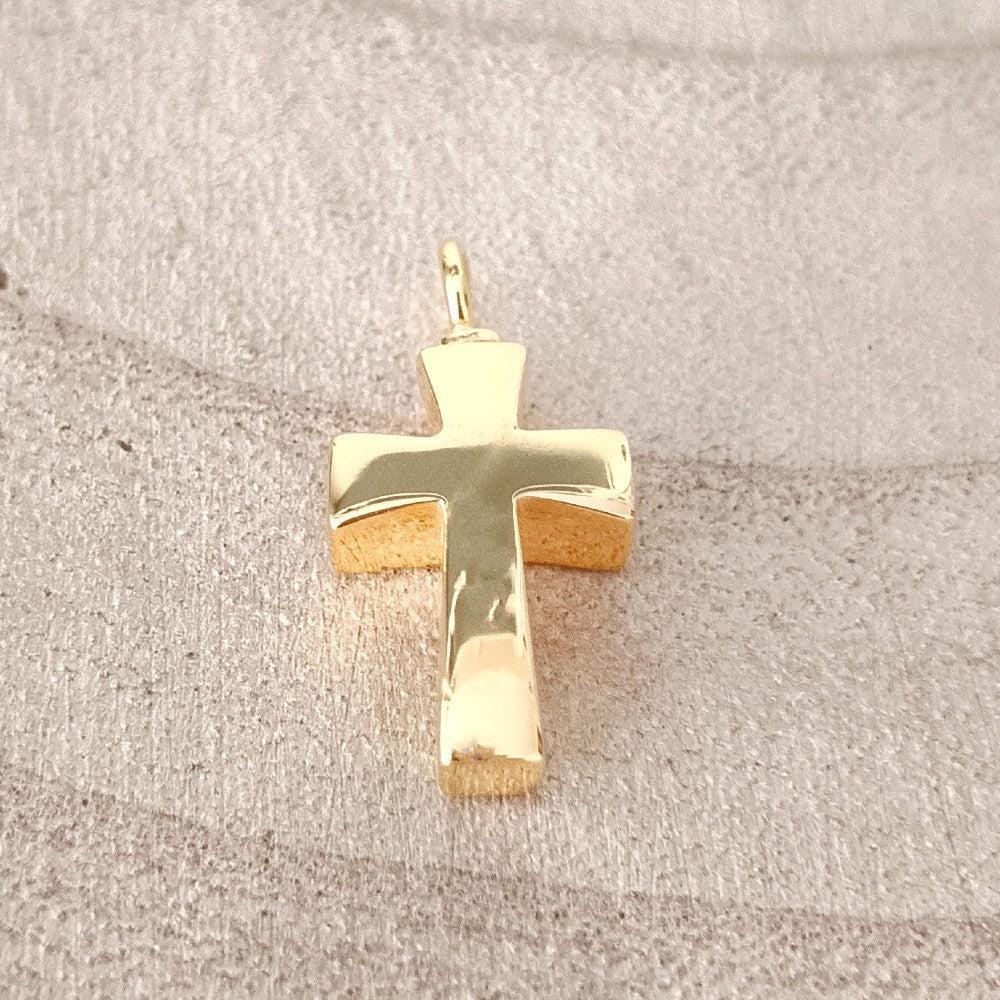 ashanger kruis goldplated