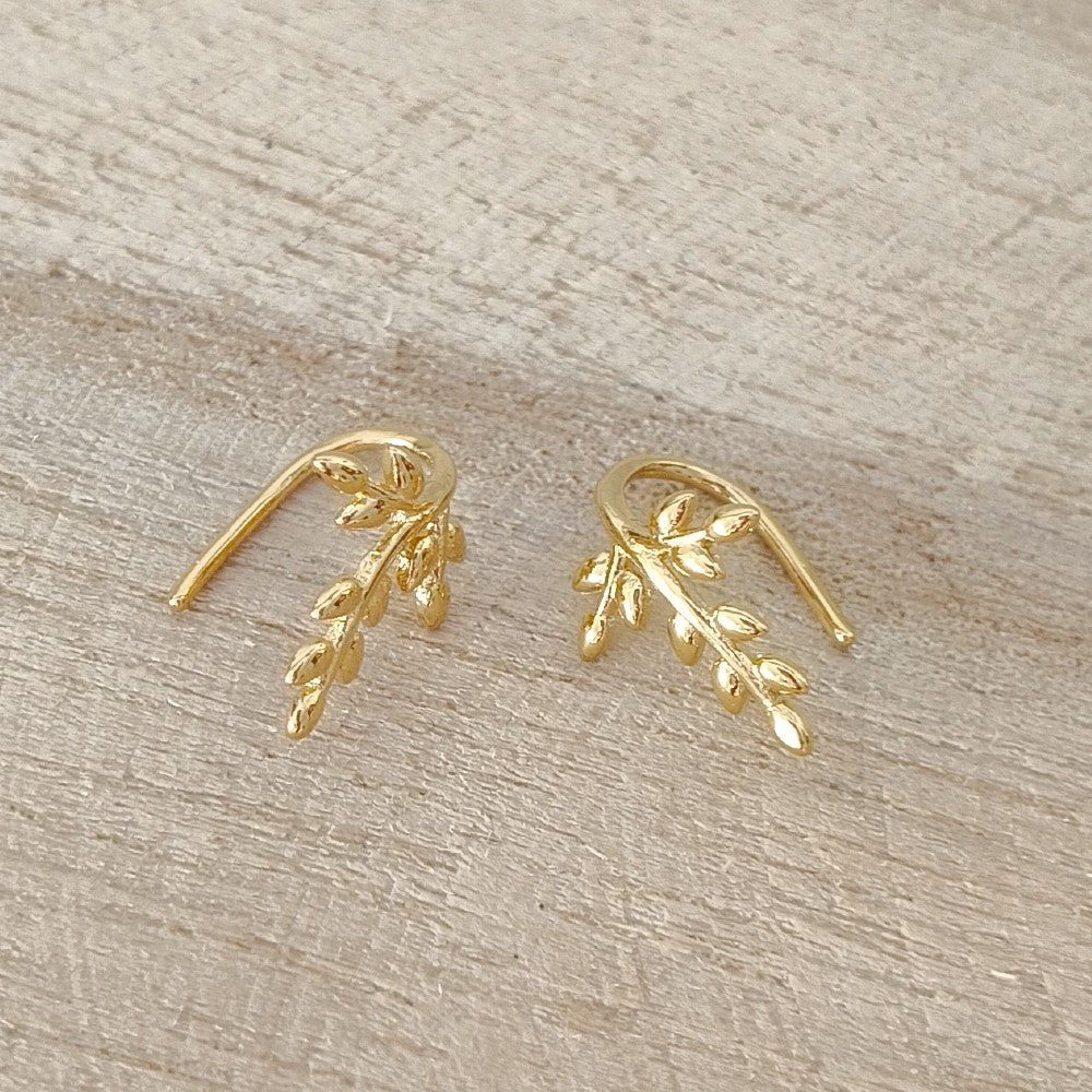 ear climber goldplated