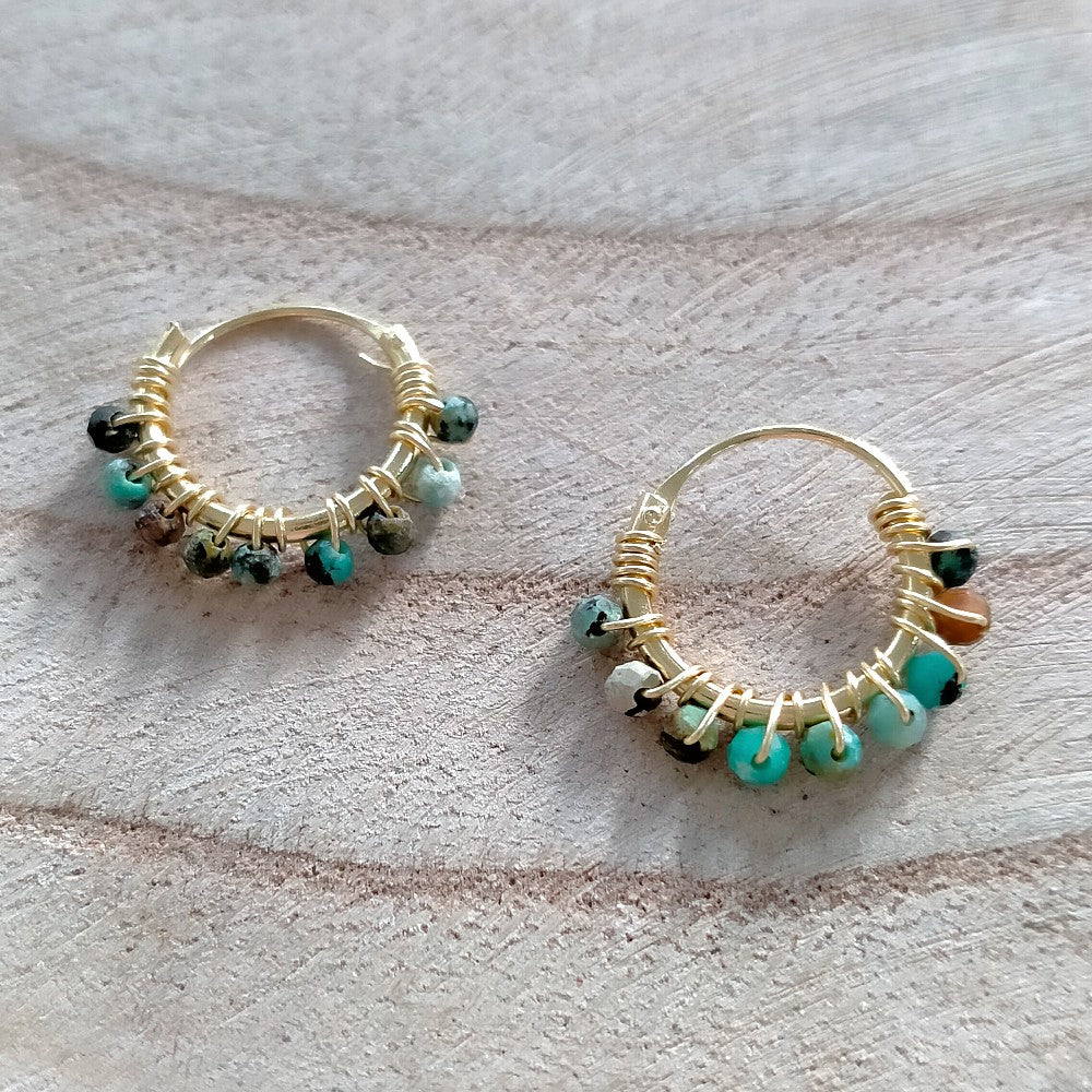 toermalijn oorringen
