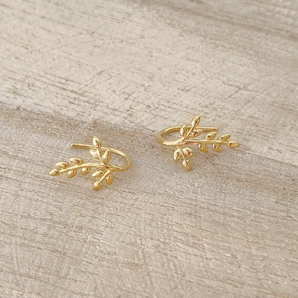 ear climber goldplated