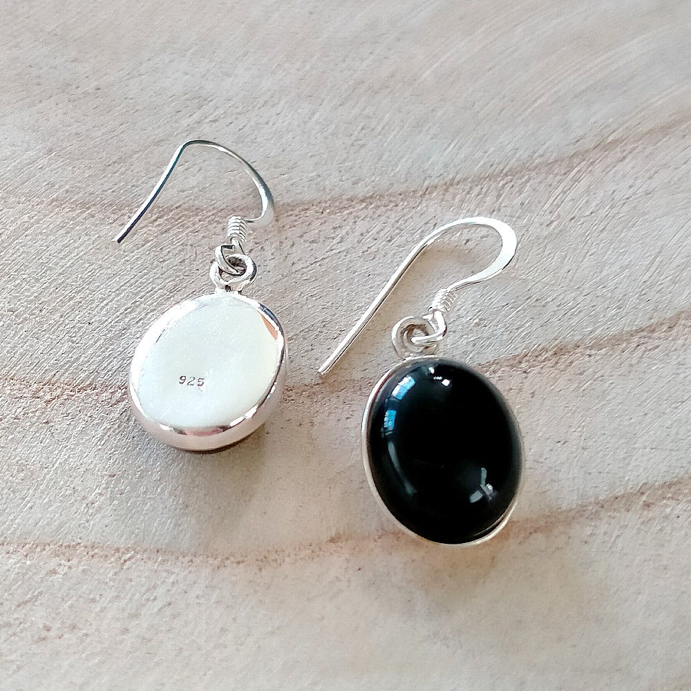 oorbellen onyx
