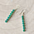 groene onyx oorbellen