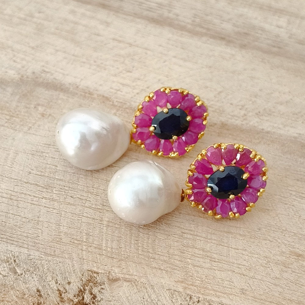 parel oorbellen goldplated