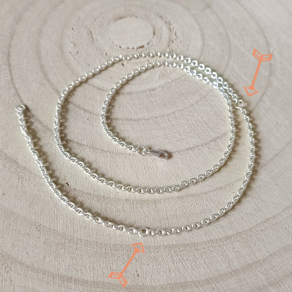 ketting zilver ankerschakel