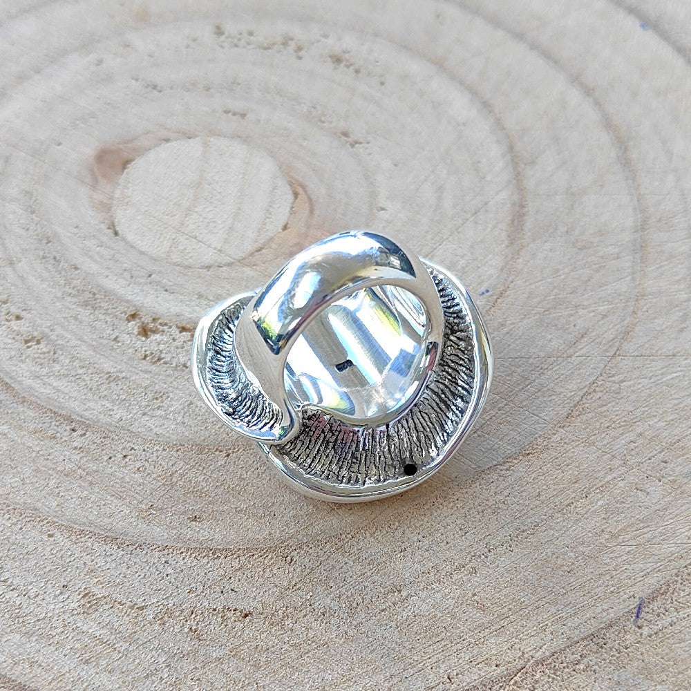 Zilveren ring fantasie electroform