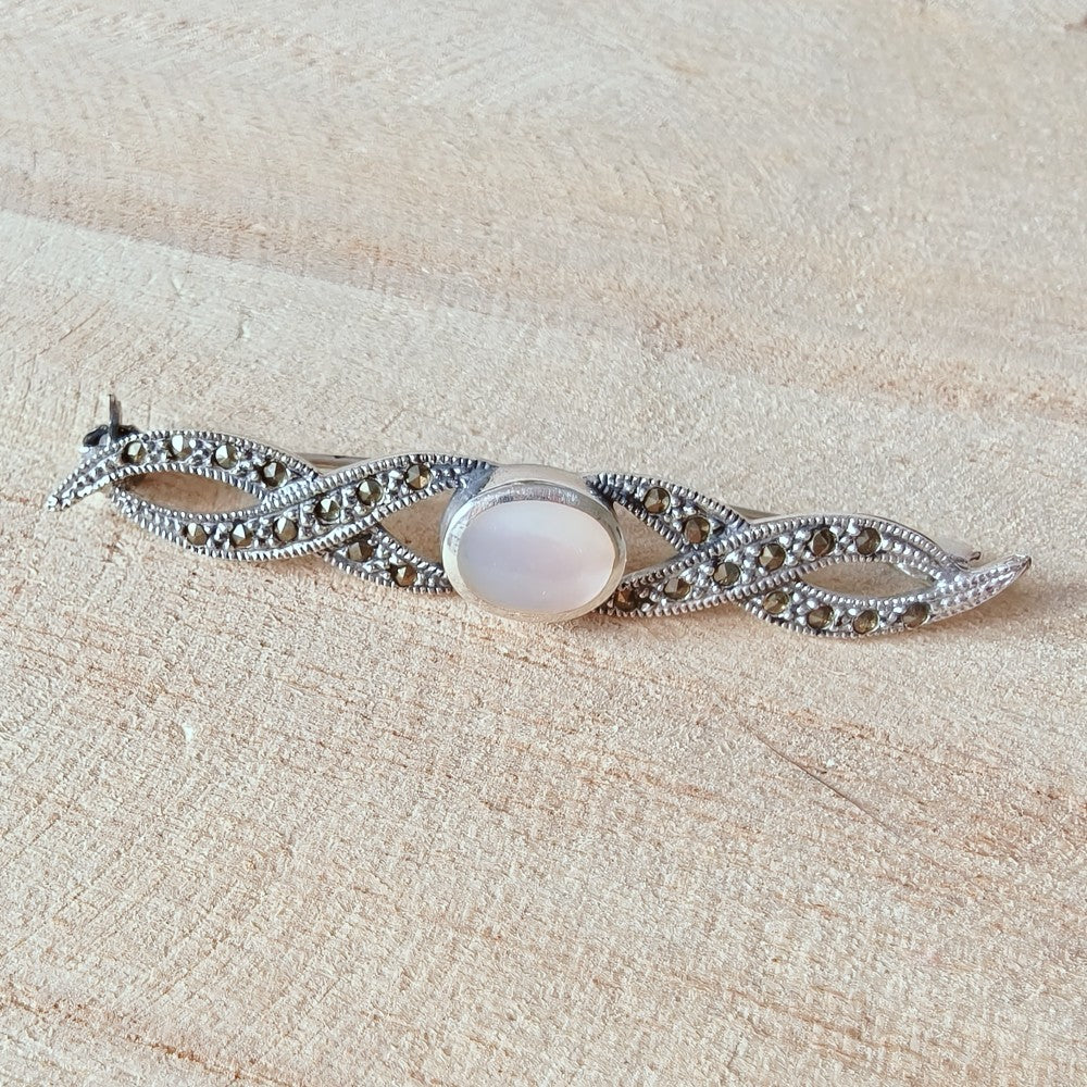 zilveren broche