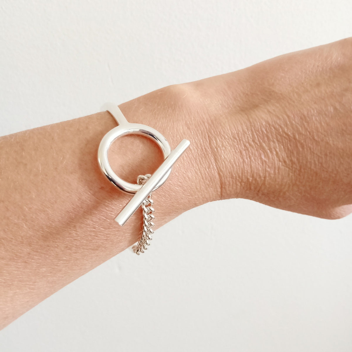 zilveren design armband