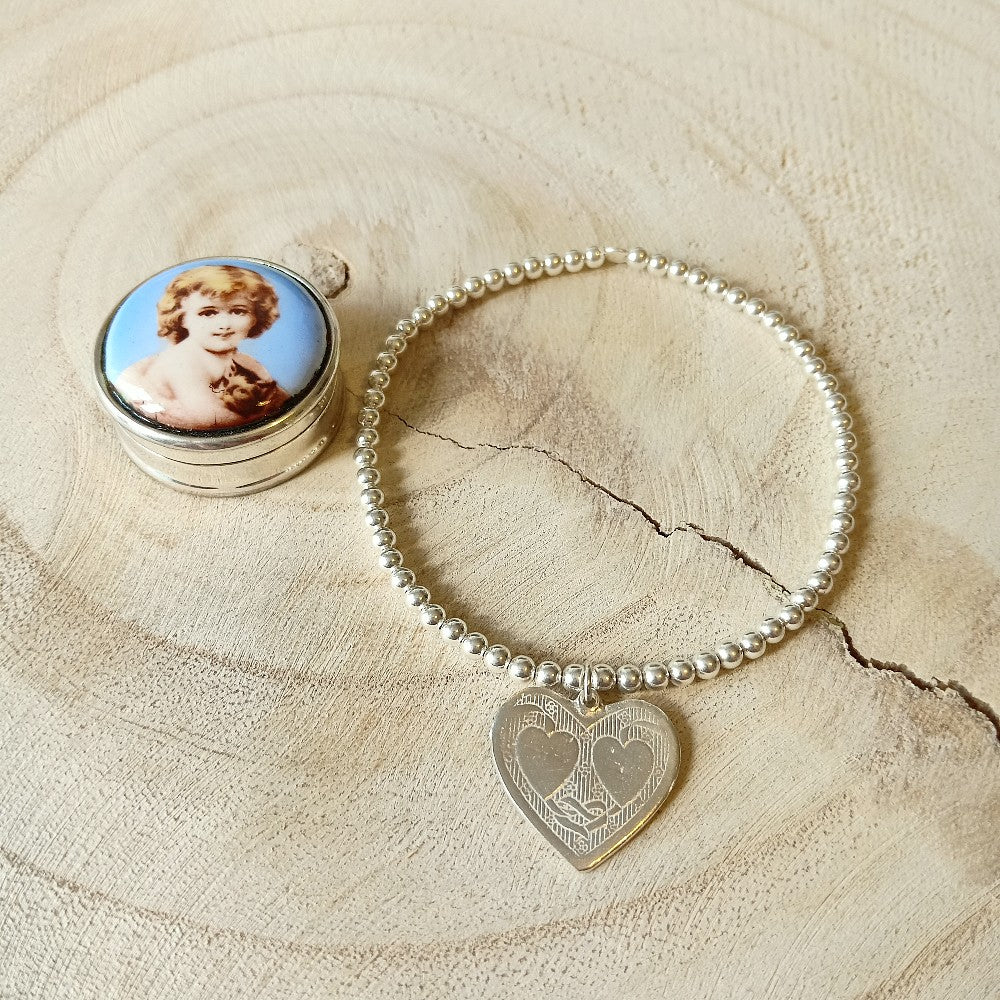 zilveren armband elastiek