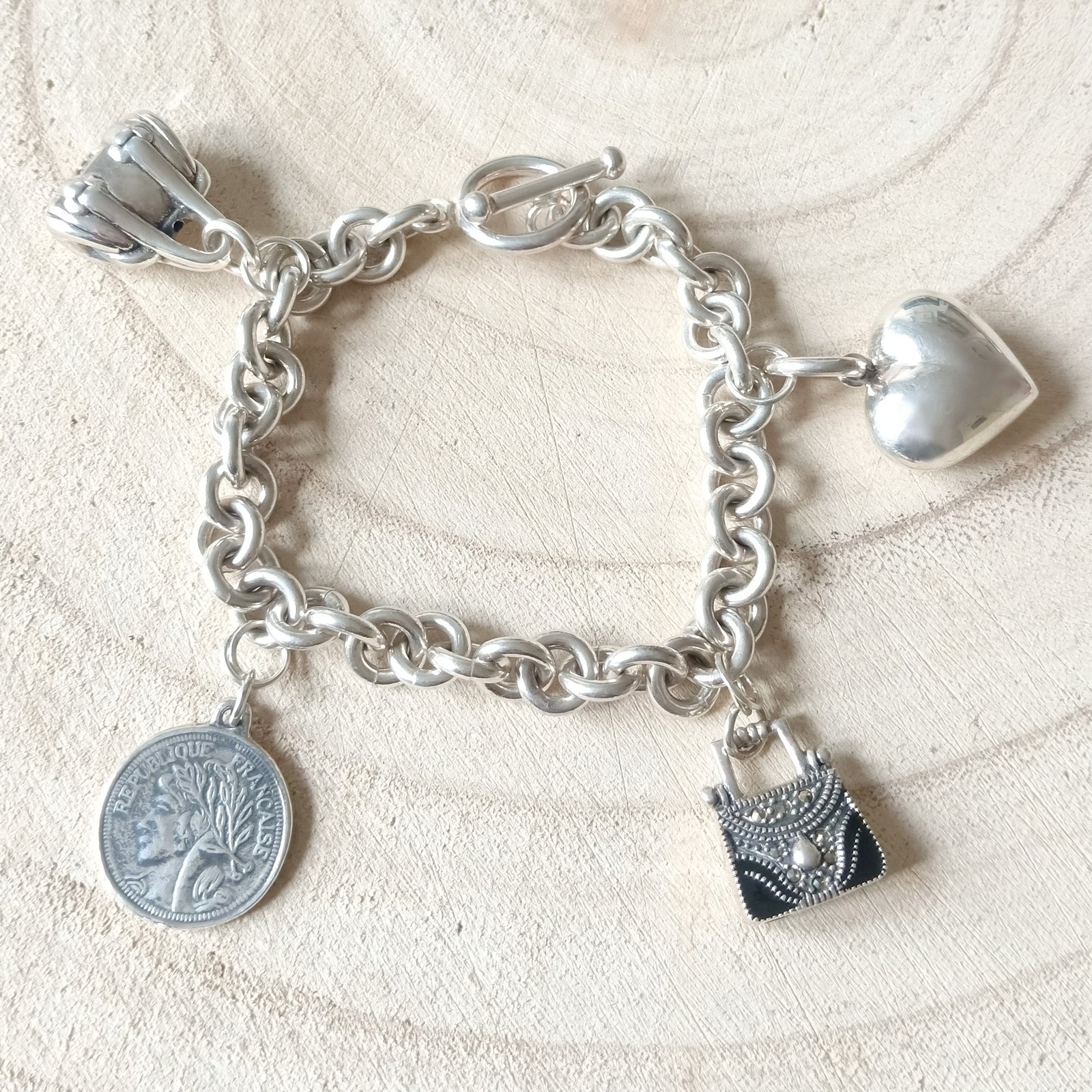 zilveren bedel armband