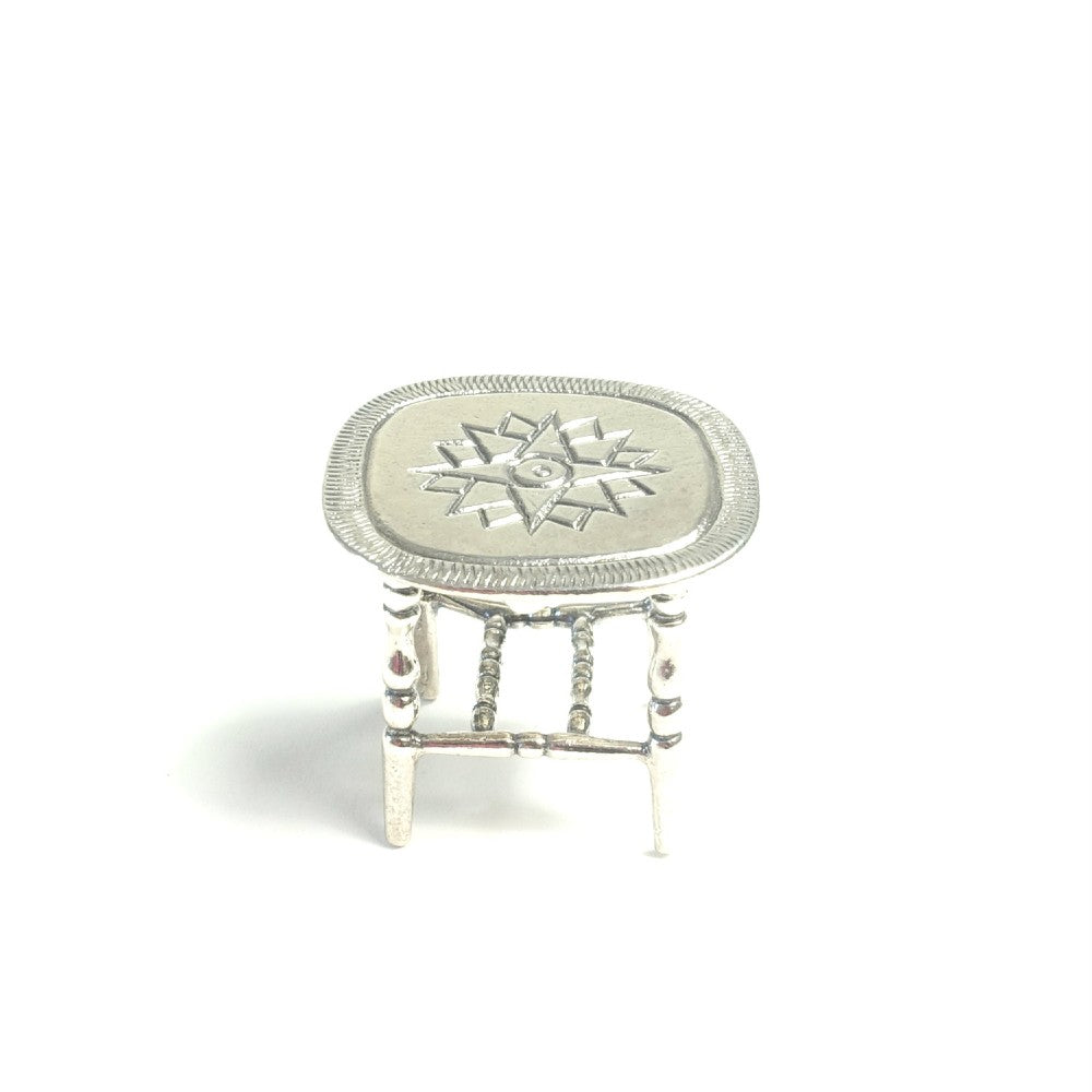 zilveren tafeltje miniatuur