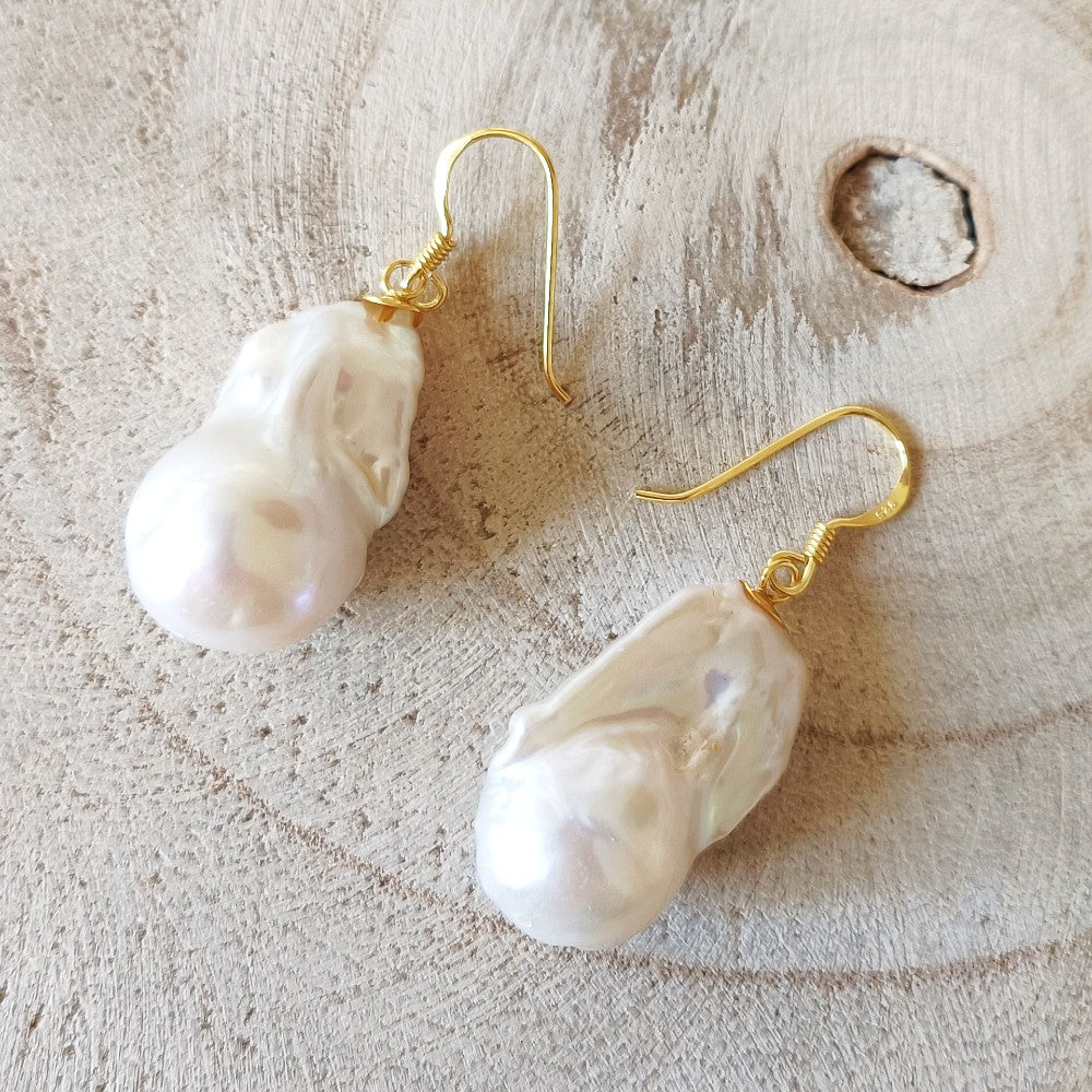 goldplated oorbellen