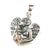 Hanger zilver moeder kind