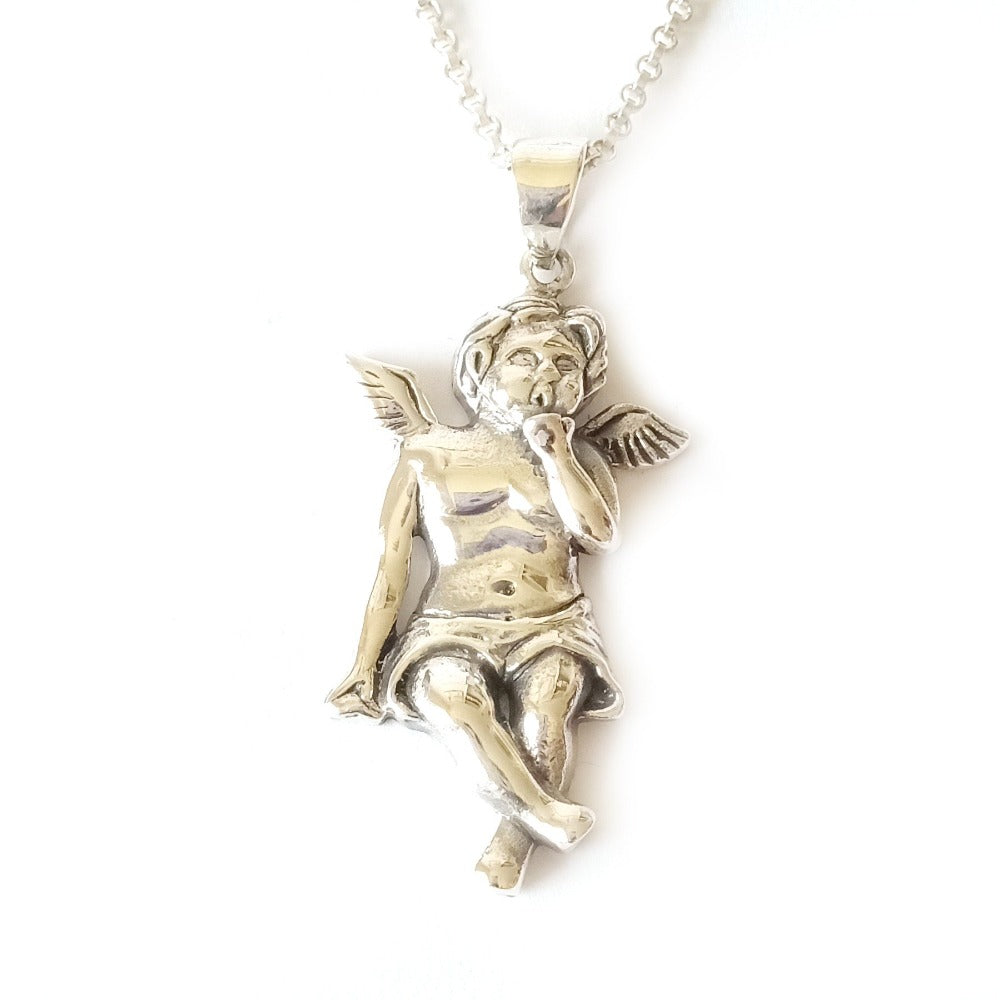 Hanger engel zilver