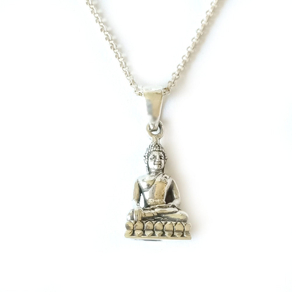 zilveren Buddha bedel