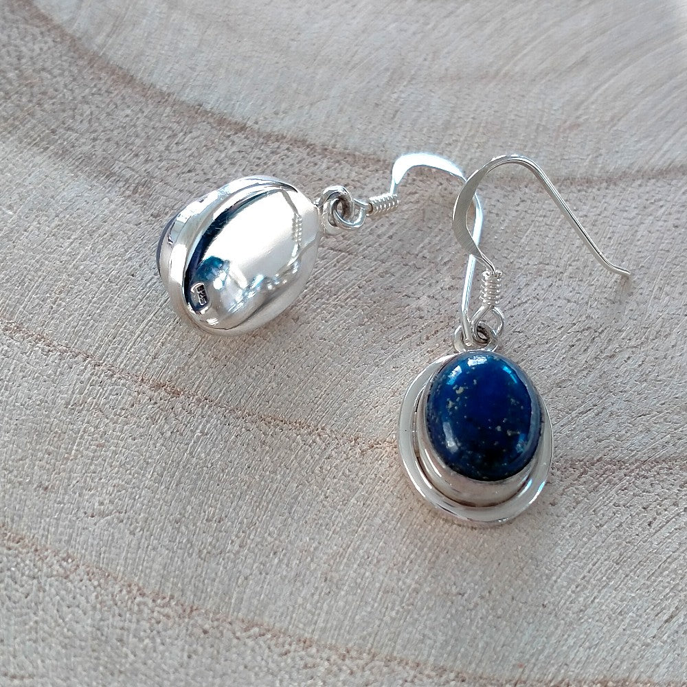 lapis lazuli oorhangers