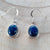 lapis lazuli oorhangers