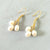 parel oorbellen goldplated