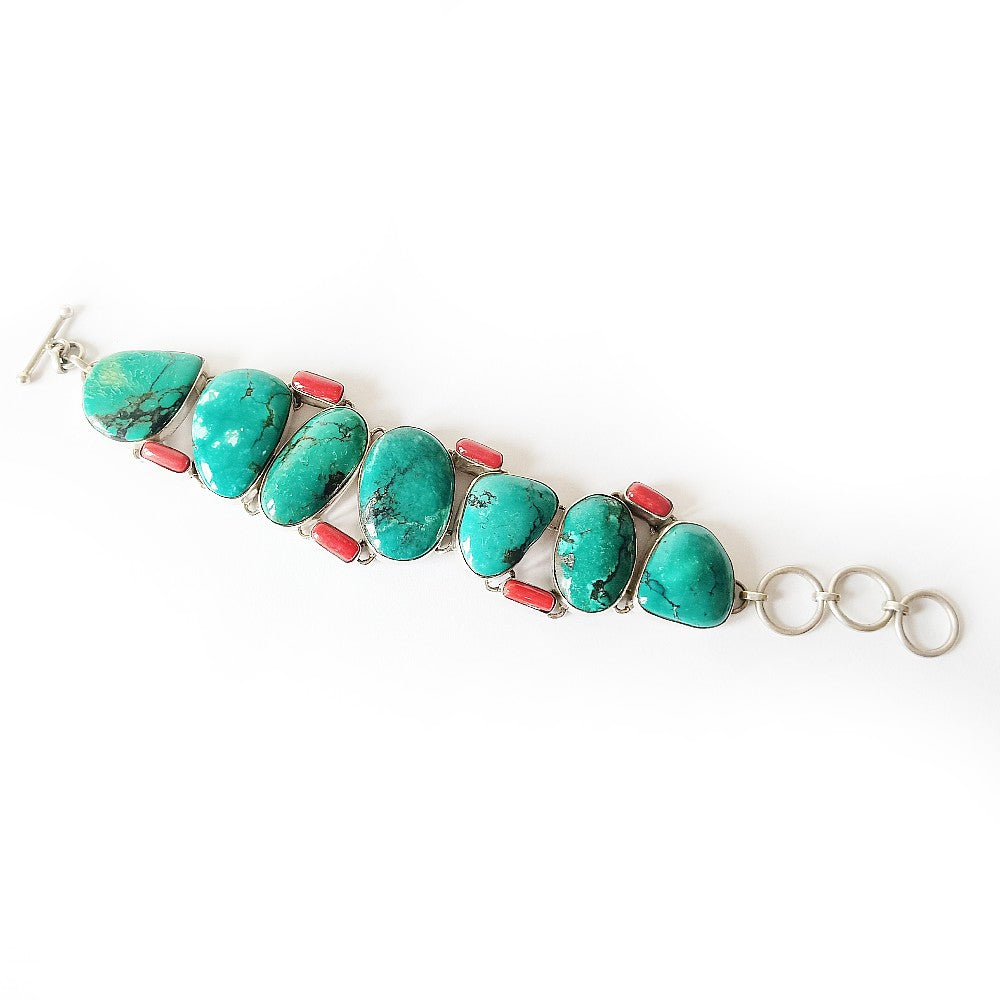 edelsteen zilveren armband