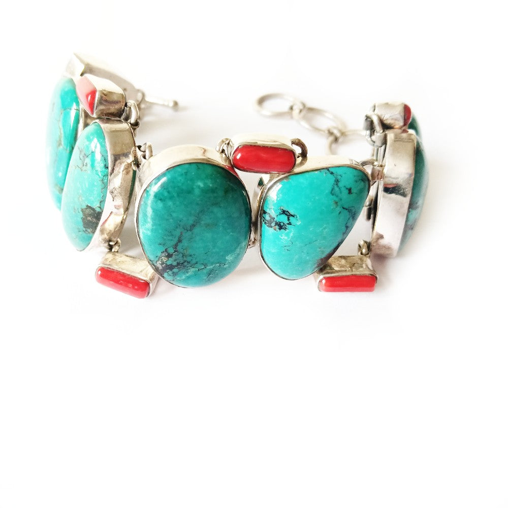 edelsteen zilveren armband